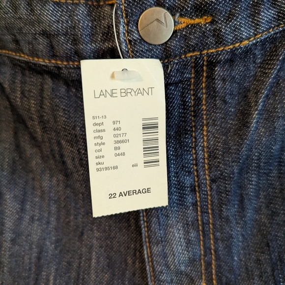 Lane Bryant Jeans Venezia Denim 100% Cotton Dark Wash Size 22 Vintage NWT! - Picture 6 of 6